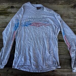 Harley-Davidson Patriotic Gray Long Sleeve Tee